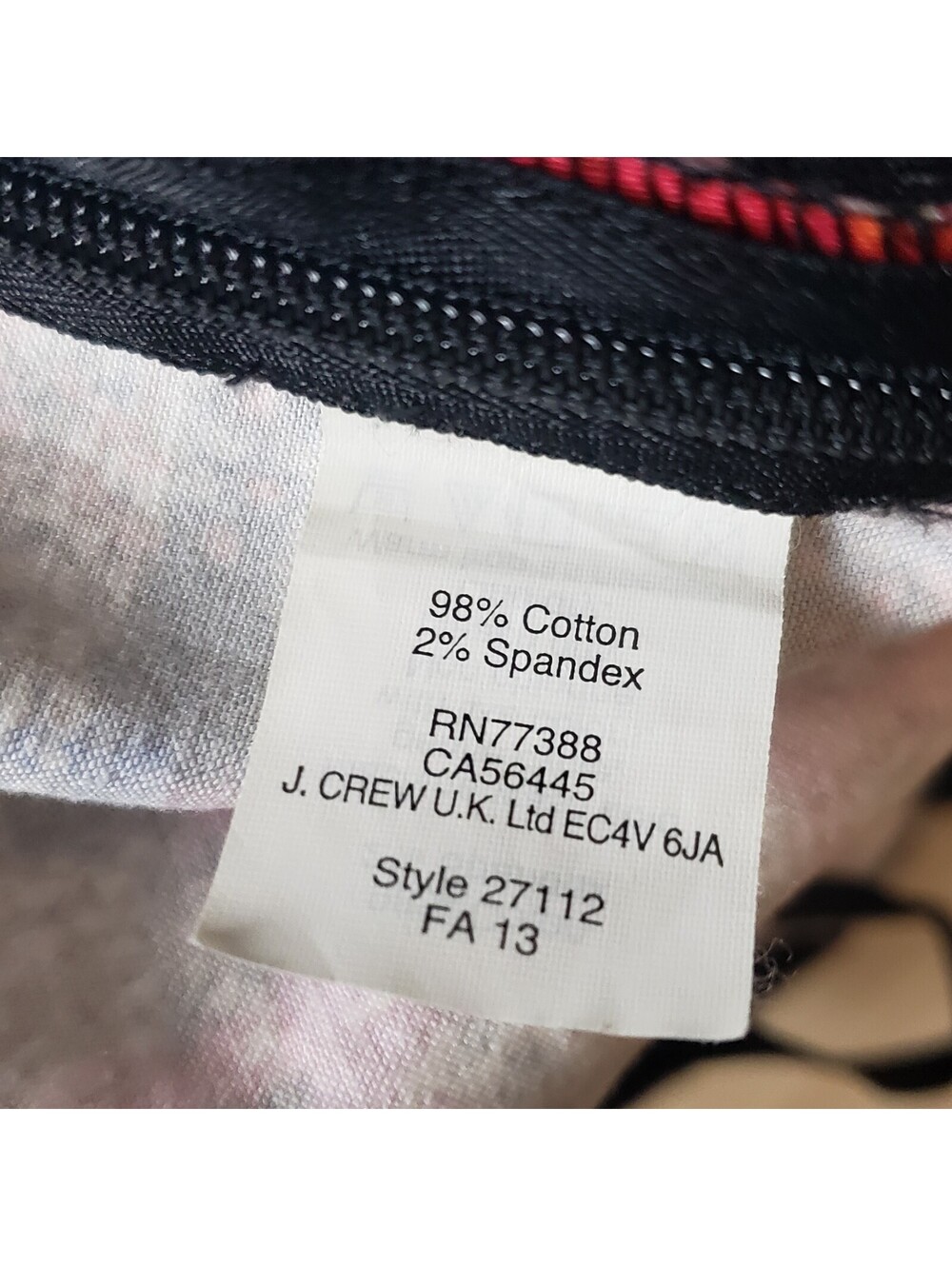 J.CREW Multicolor Plaid Twill Stretch Zip A-Line Mini Skirt Womens Size 4 - Picture 4 of 7